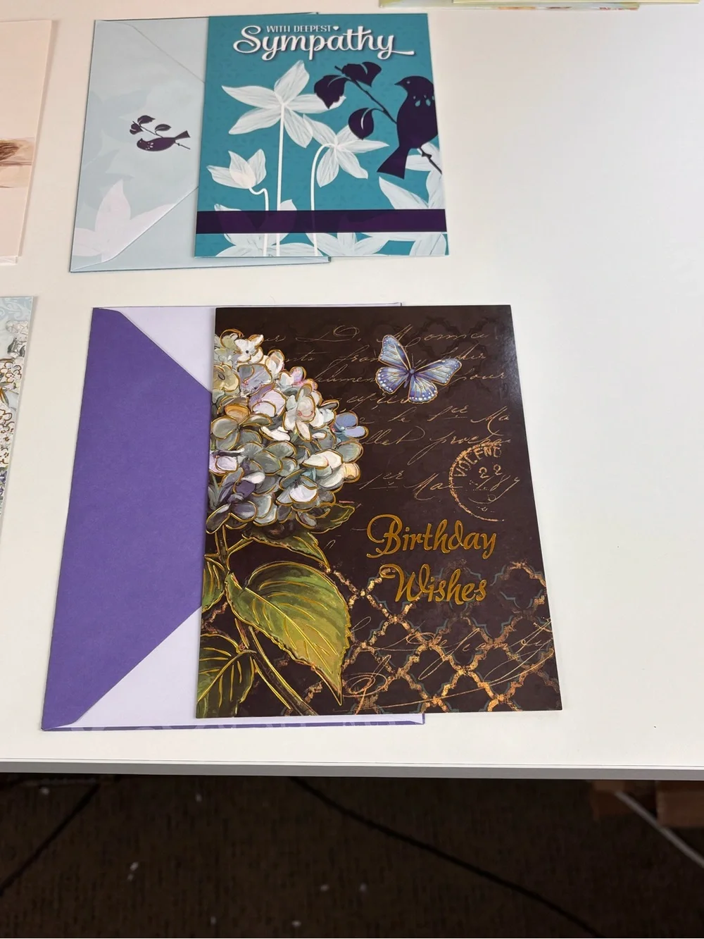 12 Mixed Assortment of Vintage Greeting Cards - Floral & Occasion Designs